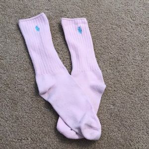 Pink Polo Socks